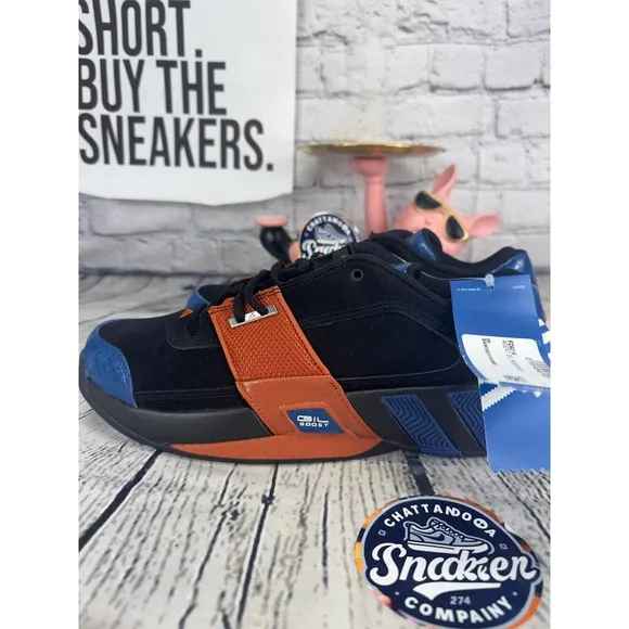 Adidas x Knicks Agent GIl Restomod Mens 9.5 Black Orange Blue Basketball Shoes