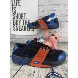 Adidas x Knicks Agent GIl Restomod Mens 9.5 Black Orange Blue Basketball Shoes