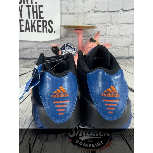 Adidas x Knicks Agent GIl Restomod Mens 9.5 Black Orange Blue Basketball Shoes