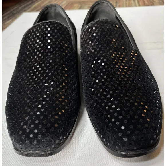 AFTER MIDNIGHT AM Mens 6786 Sequin Loafer Slip-On Shoes Smoker Formal‎ Size 10