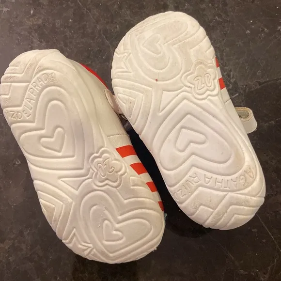 Agatha Ruiz De LA Prada Toddler Shoes 20/5-5.5US Mary Jane Boat Multicolor