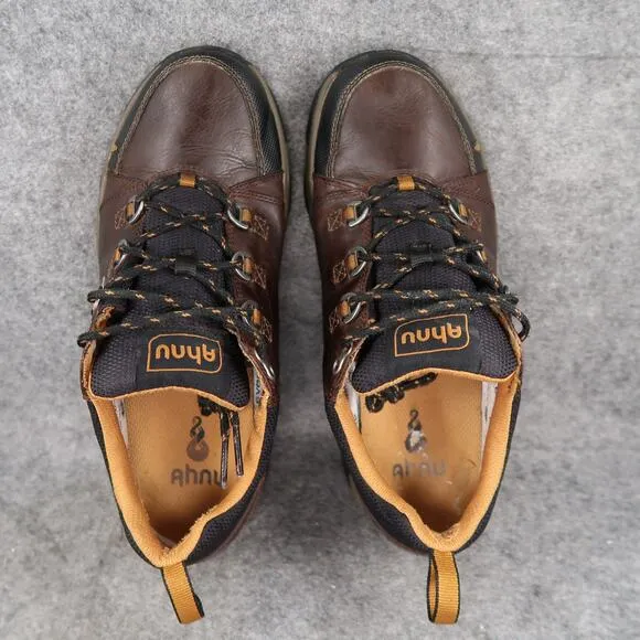 Ahnu Shoes Mens 8.5 Hiking Sportswear Coburn Low Waterproof Leather Trail Brown