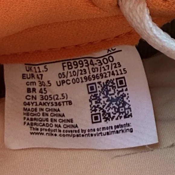 Air Jordan 1 Retro OG High Craft Celadon Mens 12.5 Sneakers Shoes Green Orange