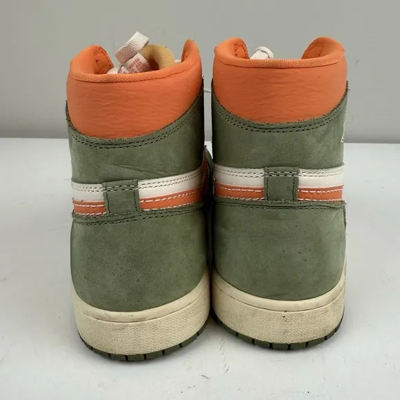 Air Jordan 1 Retro OG High Craft Celadon Mens 12.5 Sneakers Shoes Green Orange