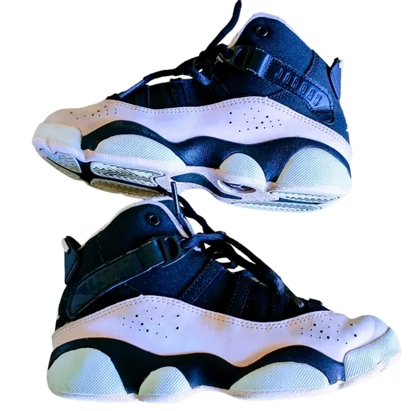 Air Jordan 6 Rings PS Pink and Black   Shoes