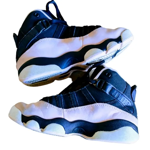 Air Jordan 6 Rings PS Pink and Black   Shoes
