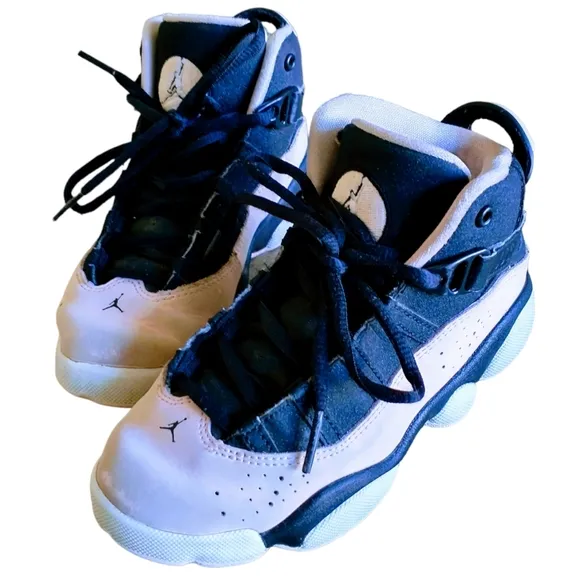 Air Jordan 6 Rings PS Pink and Black   Shoes