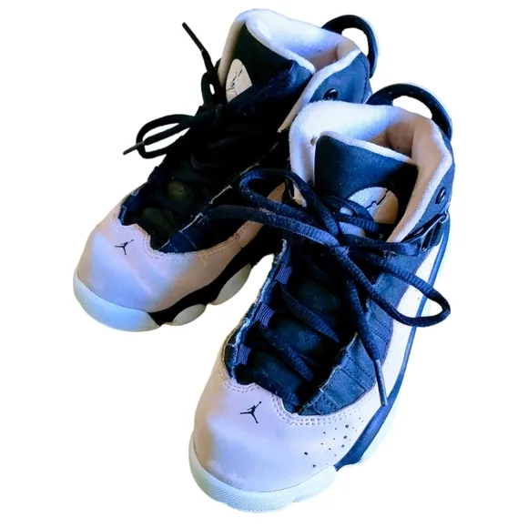 Air Jordan 6 Rings PS Pink and Black   Shoes