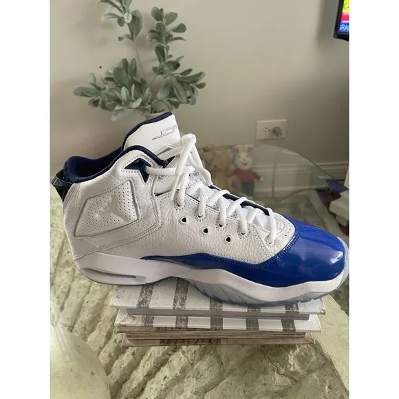 Air Jordan Bloyal Basketball Shoes White/Metallic Silver Mens Size 10