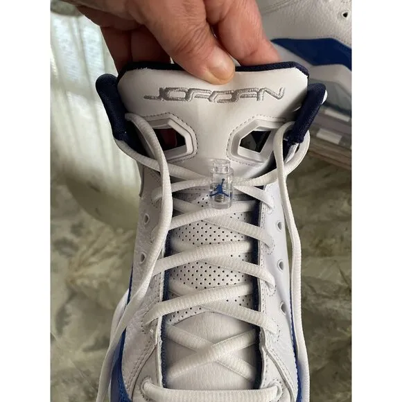 Air Jordan Bloyal Basketball Shoes White/Metallic Silver Mens Size 10
