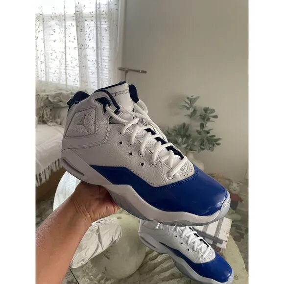 Air Jordan Bloyal Basketball Shoes White/Metallic Silver Mens Size 10