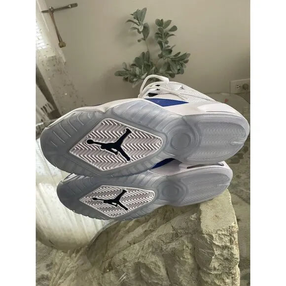 Air Jordan Bloyal Basketball Shoes White/Metallic Silver Mens Size 10