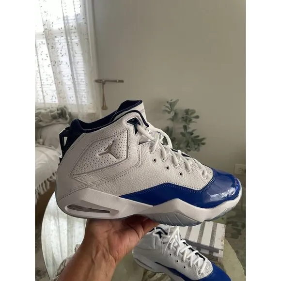 Air Jordan Bloyal Basketball Shoes White/Metallic Silver Mens Size 10