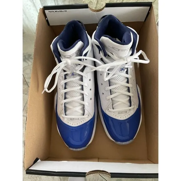 Air Jordan Bloyal Basketball Shoes White/Metallic Silver Mens Size 10