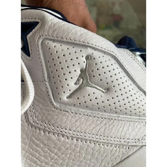 Air Jordan Bloyal Basketball Shoes White/Metallic Silver Mens Size 10