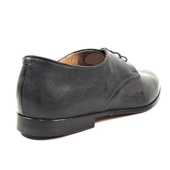 ALBERTO CICCIOLI 🇮🇹 MEN'S BLACK SOFT LEATHER COMFORT DERBY SHOES