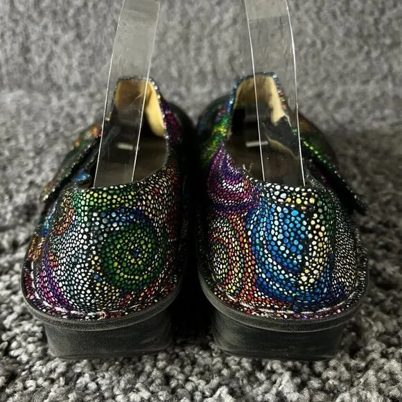 Alegria Paloma Mary Jane Womens 11.5 Nappa Leather Multicolor Clog Shoes