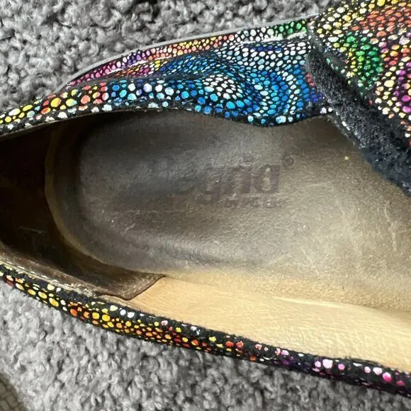 Alegria Paloma Mary Jane Womens 11.5 Nappa Leather Multicolor Clog Shoes