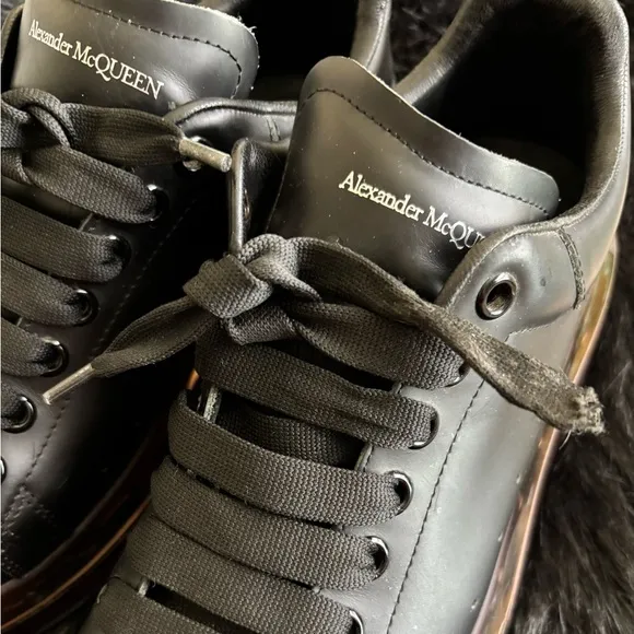 Alexander McQueen Black Men's Shoes, needs new shoelaces, Size 10