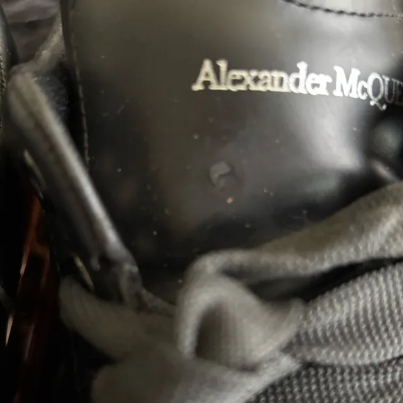 Alexander McQueen Black Men's Shoes, needs new shoelaces, Size 10