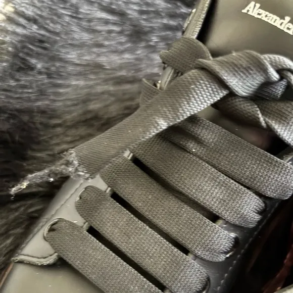 Alexander McQueen Black Men's Shoes, needs new shoelaces, Size 10