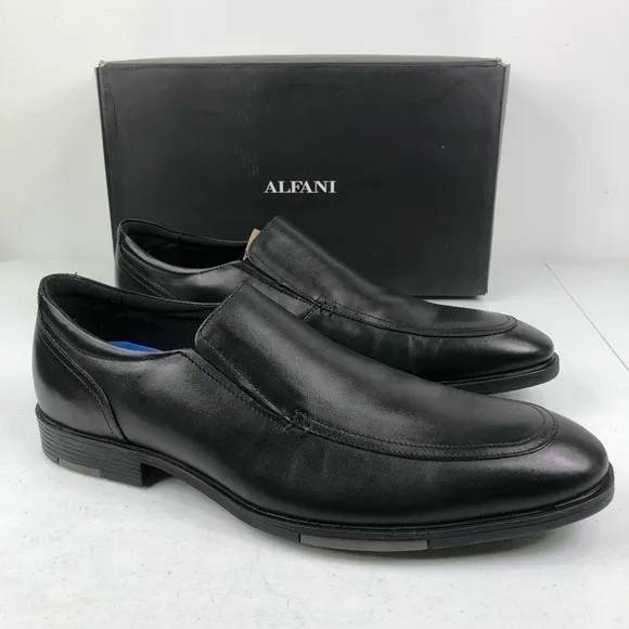 Alfani Wayde Black Slip On Loafer Shoes