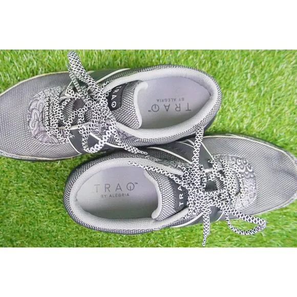 Algeria Traq Qarma Black/White Wild Child Shoes - Women's Size 8.5 (EU 39)