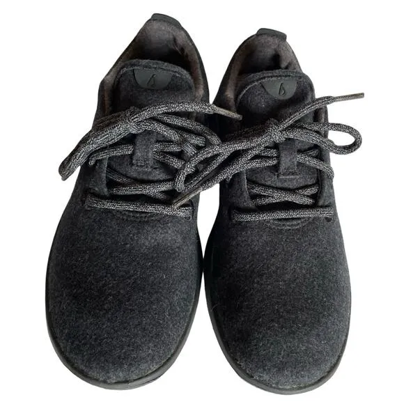 Allbirds Grey Black Merino Wool Runners Size 8