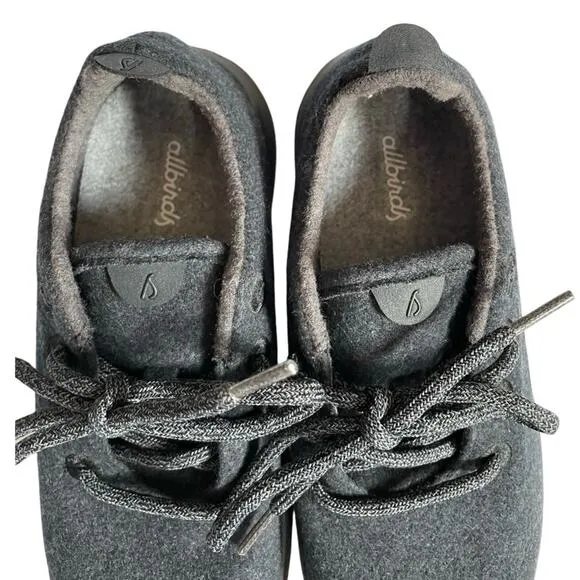 Allbirds Grey Black Merino Wool Runners Size 8