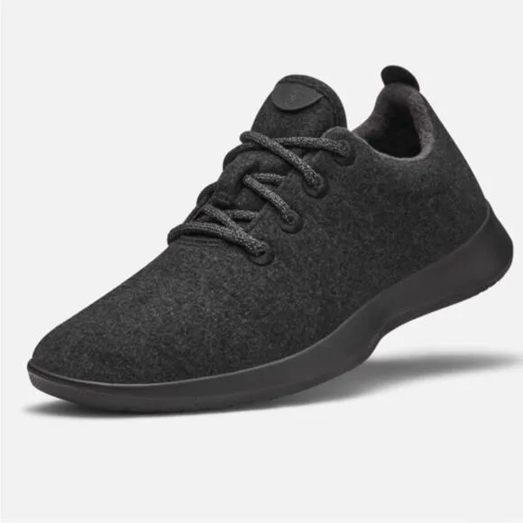 Allbirds Grey Black Merino Wool Runners Size 8