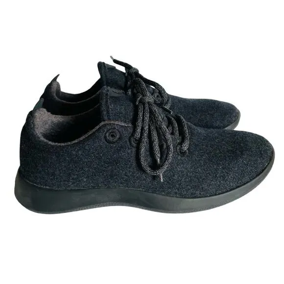 Allbirds Grey Black Merino Wool Runners Size 8