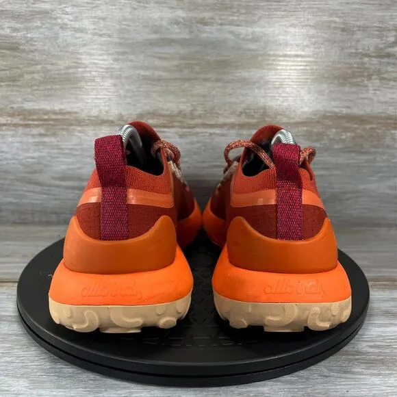 Allbirds Men's Trail Runners SWT Diablo Orange Lace Up Running Shoes Size 9