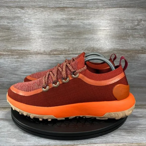 Allbirds Men's Trail Runners SWT Diablo Orange Lace Up Running Shoes Size 9