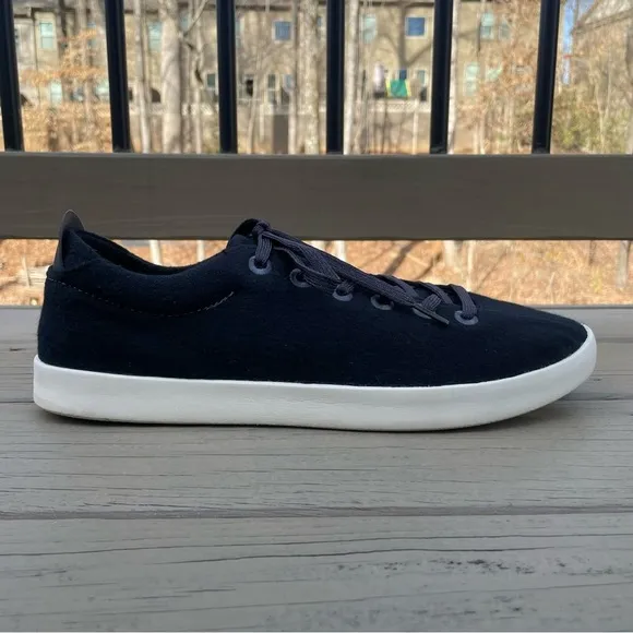 Allbirds Men's Wool Pipers Shoes in True Black (White Sole) size 14