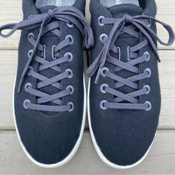 Allbirds Men's Wool Pipers Shoes in True Black (White Sole) size 14