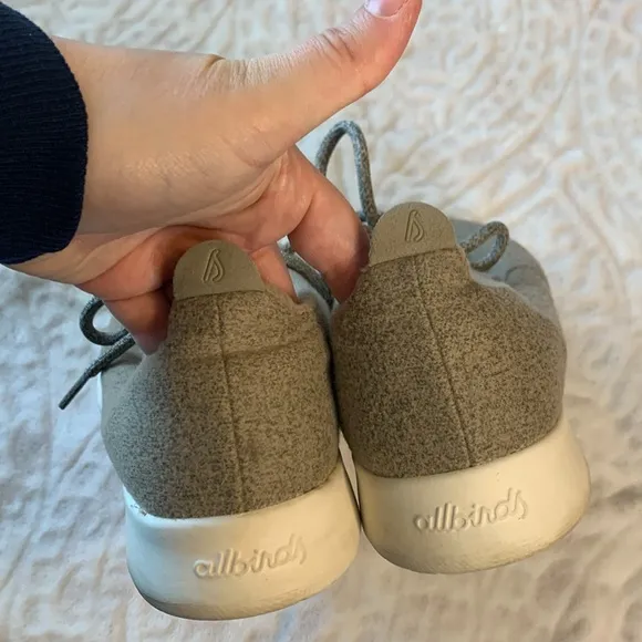 Allbirds Men's Wool Runner Shoes Gray Tan Size 10
