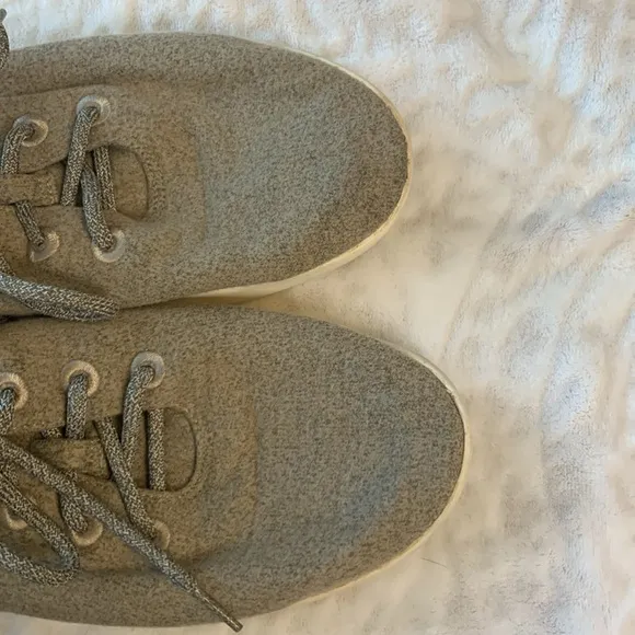 Allbirds Men's Wool Runner Shoes Gray Tan Size 10