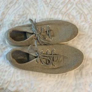 Allbirds Men's Wool Runner Shoes Gray Tan Size 10