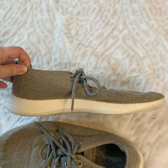 Allbirds Men's Wool Runner Shoes Gray Tan Size 10