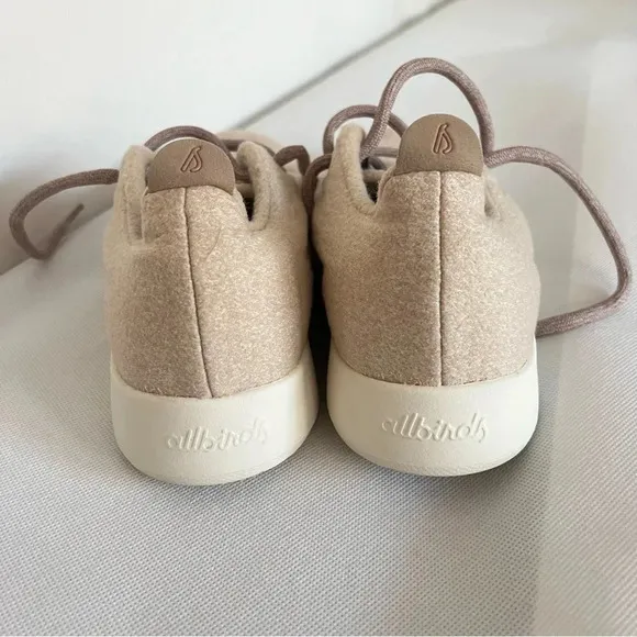 Allbirds Men’s Wool Runner Sneakers Size 9 Oatmeal Light Brown Mizzles