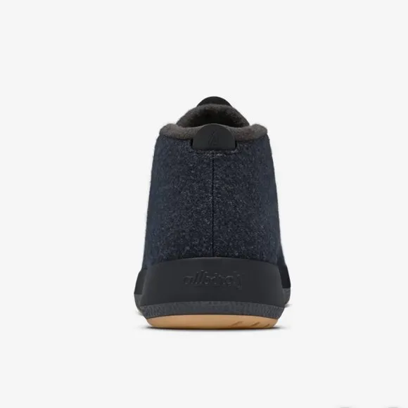 Allbirds Men's Wool Runner-up Mizzles Natural Black Khaki Sole Sneakers