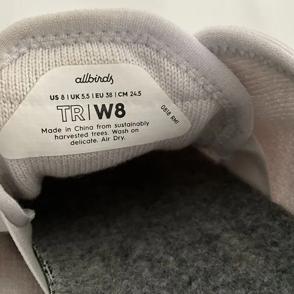 allbirds Sneakers 8 Ivory Wool Runners Lace-up Sustainable Comfort Shoes