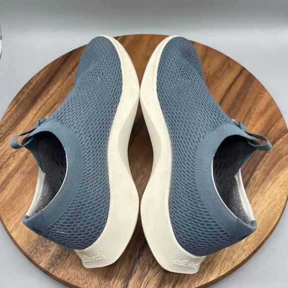 Allbirds TDR Tree Dasher Shoes Mens Size 10.5 Blue Knit Slip On Comfort Sneakers
