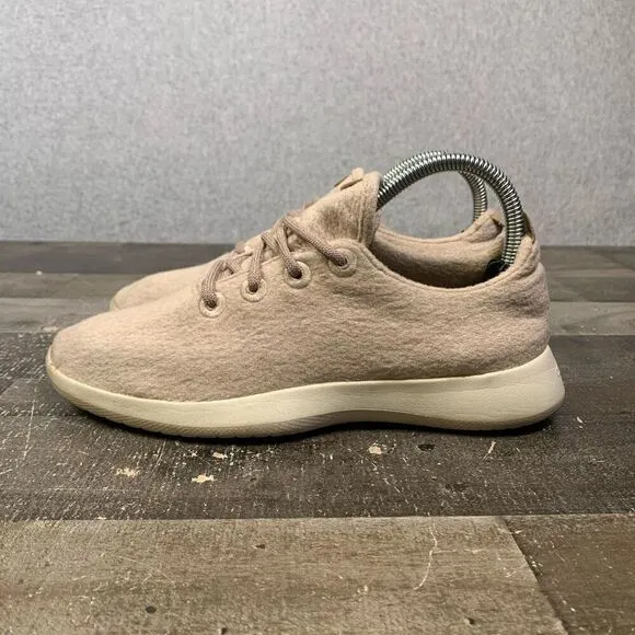 Allbirds Womens Size 8 Merino Wool Runners Shoes Cream Comfort Walking Support