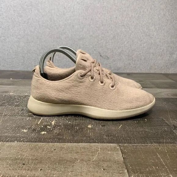 Allbirds Womens Size 8 Merino Wool Runners Shoes Cream Comfort Walking Support