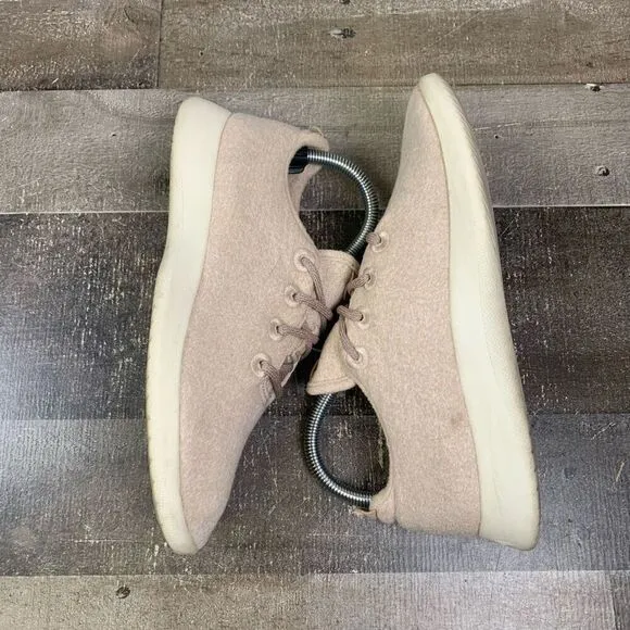 Allbirds Womens Size 8 Merino Wool Runners Shoes Cream Comfort Walking Support