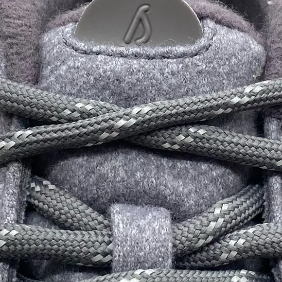 Allbirds Womens Sneakers Runner-Up Mizzle Gray Purple Mid Top Merino Wool Casual