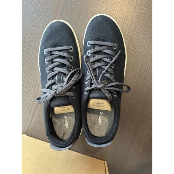 AllBirds Wool Pipers WP Mens Size 13 Lace Up Black Sneakers Shoes Low Top NEW