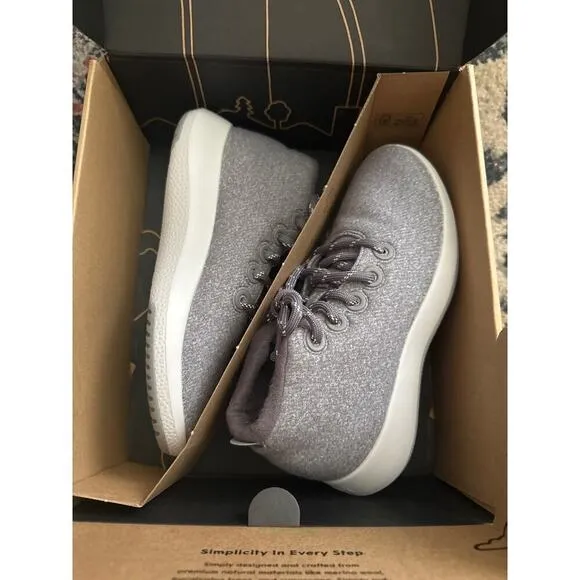 ALLBIRDS Wool Runner-Up Mizzle Medium Grey Sneakers Shoes - Women’s Sz 8