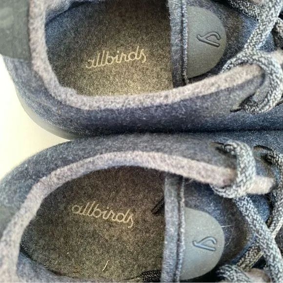 Allbirds Wool Runners Athletic Comfort Running Shoes Natural Black Heather Men 9